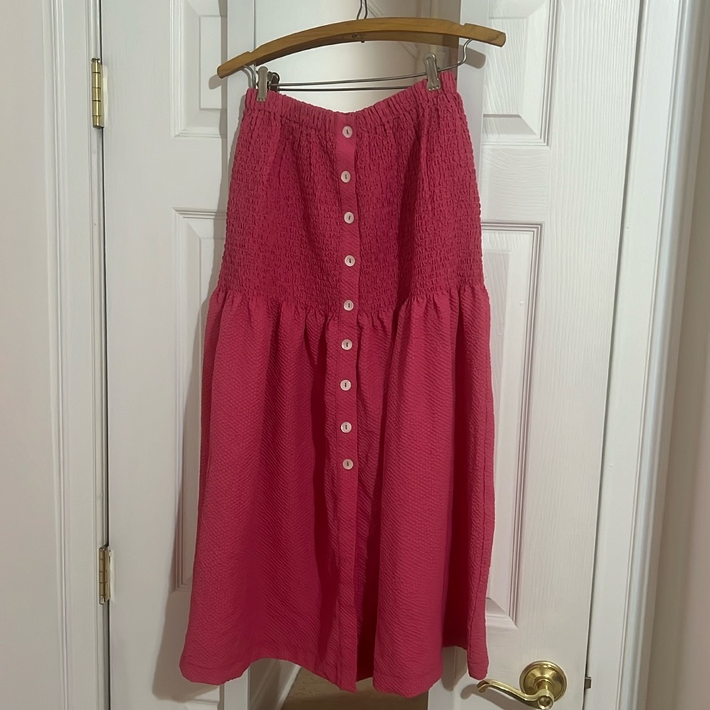 NWOT Wray Button Front Midi Skirt